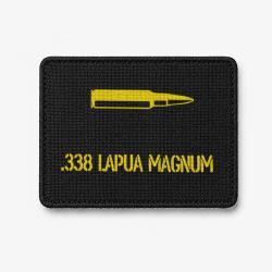 Patch .338 LAPUA MAGNUM - Noir / Jaune