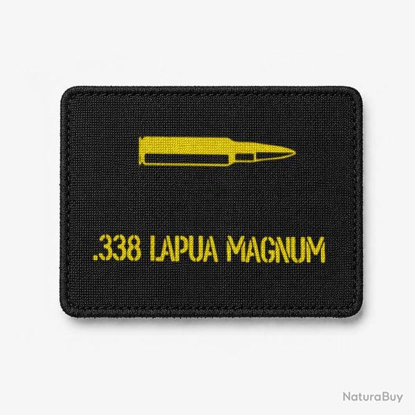 Patch .338 LAPUA MAGNUM - Noir / Jaune