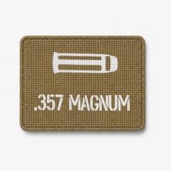 Patch .357 Magnum - Coyote / Blanc