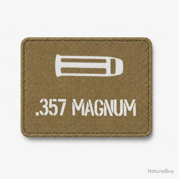 Patch .357 Magnum - Coyote / Blanc