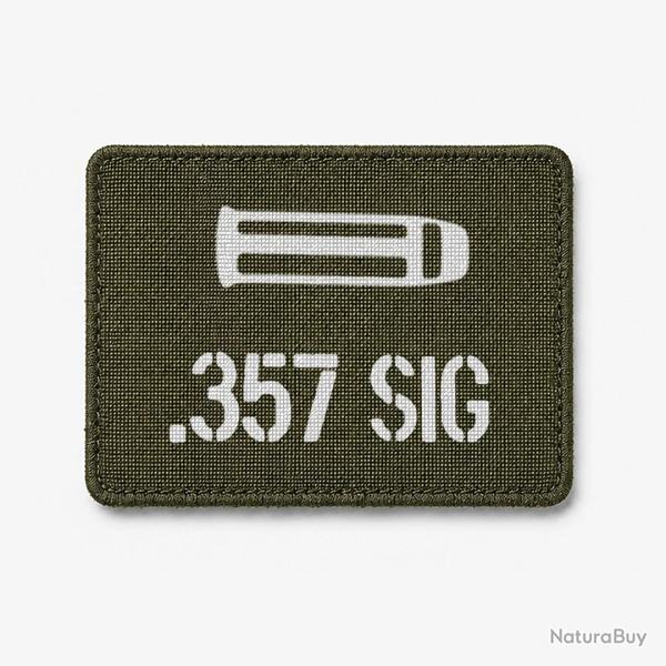 Patch .357 SIG - Olive / Blanc
