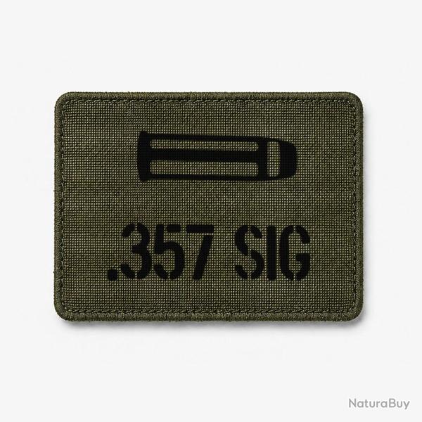 Patch .357 SIG - Olive / Noir