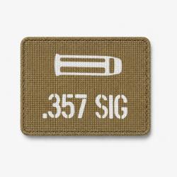 Patch .357 SIG - Coyote / Blanc