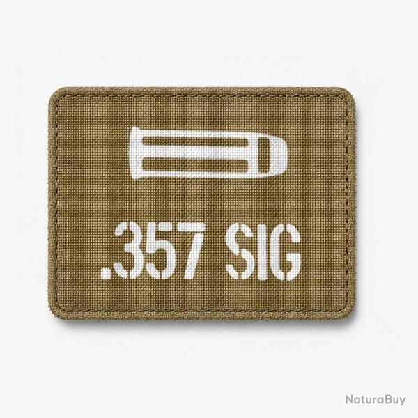 Patch .357 SIG - Coyote / Blanc