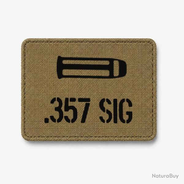 Patch .357 SIG - Coyote / Noir