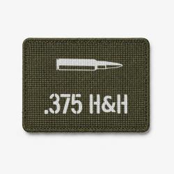 Patch .375 H&H - Olive / Blanc