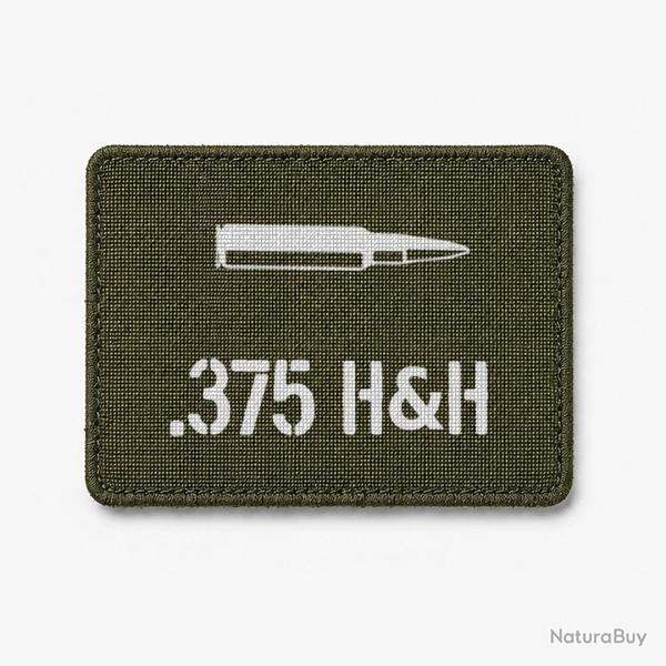 Patch .375 H&H - Olive / Blanc