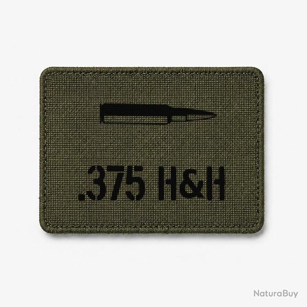 Patch .375 H&H - Olive / Noir