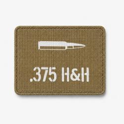 Patch .375 H&H - Coyote / Blanc