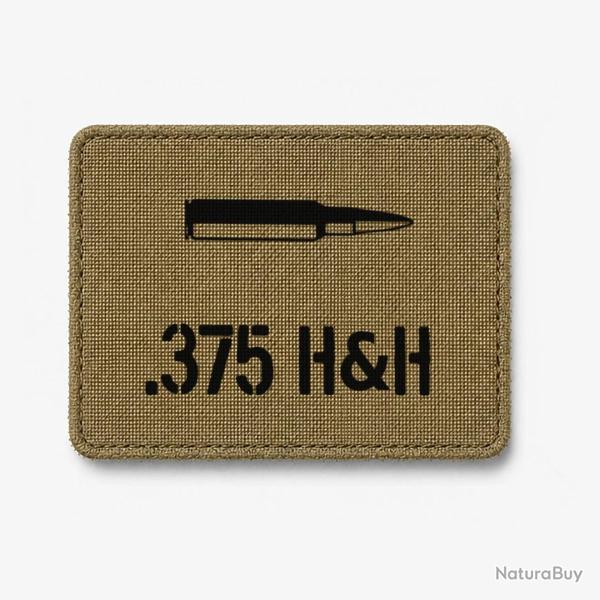 Patch .375 H&H - Coyote / Noir
