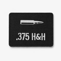 Patch .375 H&H - Noir / Blanc