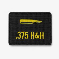 Patch .375 H&H - Noir / Jaune