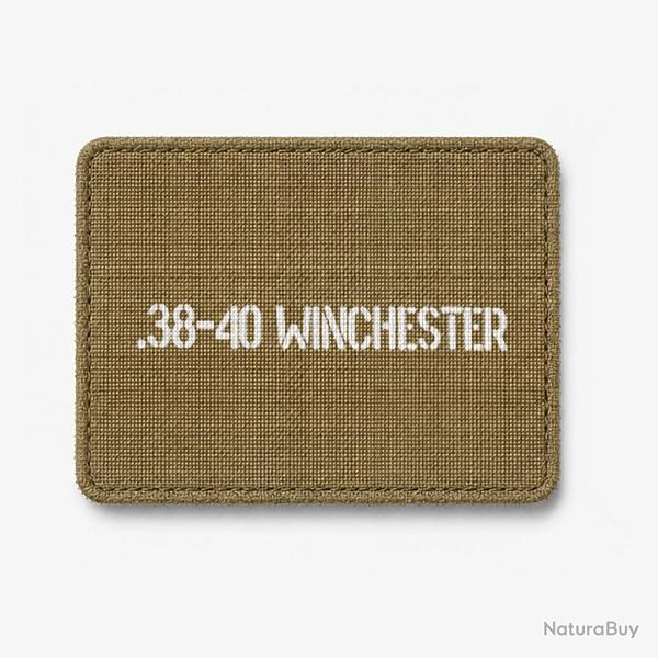 Patch .38-40 Winchester - Coyote / Blanc