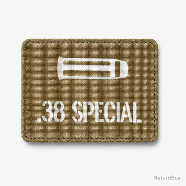 Patch .38 Special - Coyote / Blanc