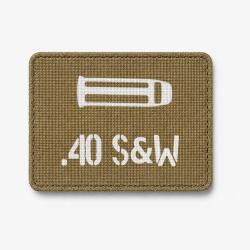 Patch .40 S&W - Coyote / Blanc