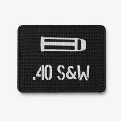 Patch .40 S&W - Noir / Blanc