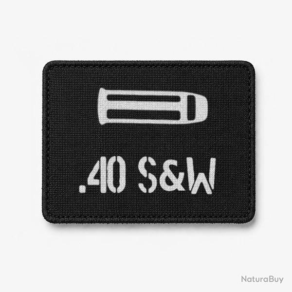 Patch .40 S&W - Noir / Blanc