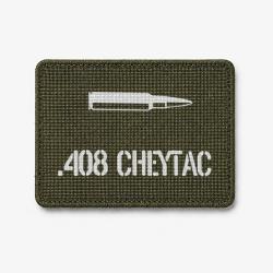 Patch .408 CheyTac - Olive / Blanc