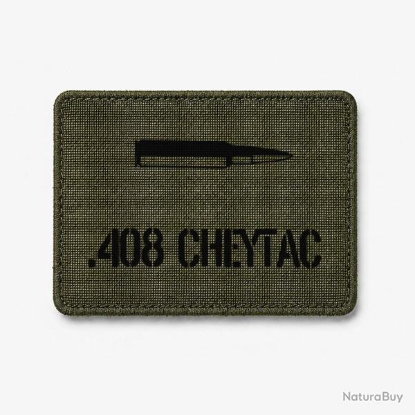 Patch .408 CheyTac - Olive / Noir