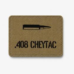 Patch .408 CheyTac - Coyote / Noir