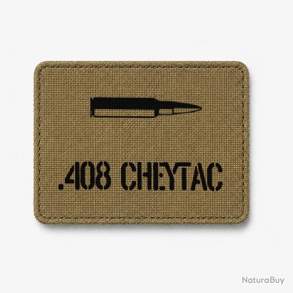 Patch .408 CheyTac - Coyote / Noir