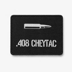 Patch .408 CheyTac - Noir / Blanc