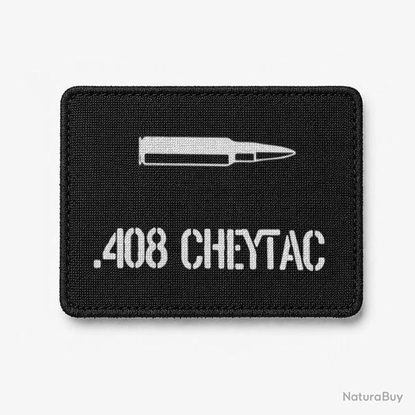 Patch .408 CheyTac - Noir / Blanc