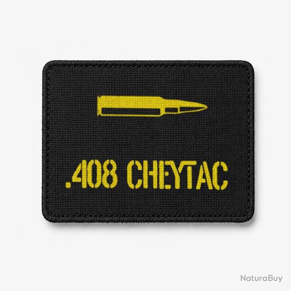 Patch .408 CheyTac - Noir / Jaune