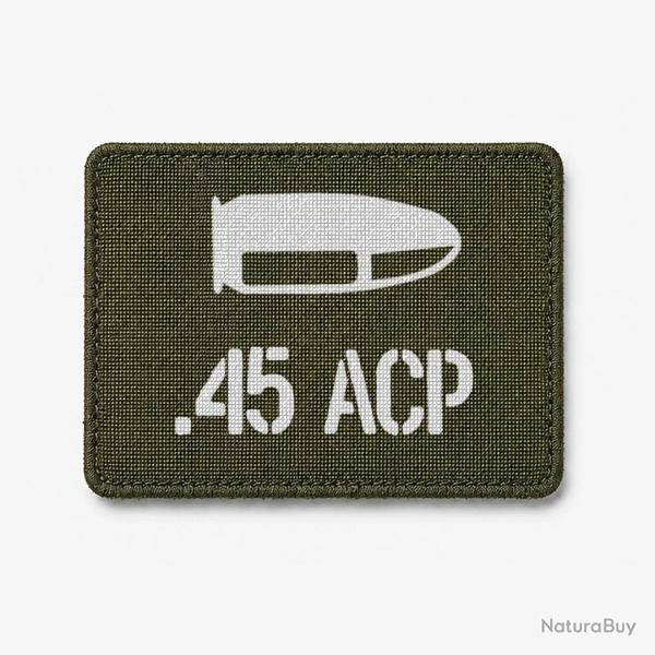 Patch .45 ACP - Olive / Blanc