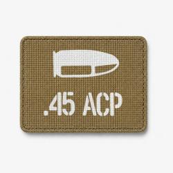 Patch .45 ACP - Coyote / Blanc