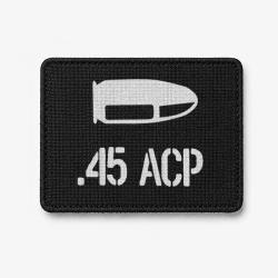 Patch .45 ACP - Noir / Blanc
