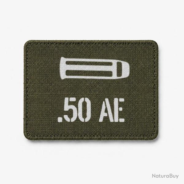 Patch .50 AE - Olive / Blanc