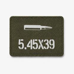 Patch 5.45&times;39 - Olive / Blanc