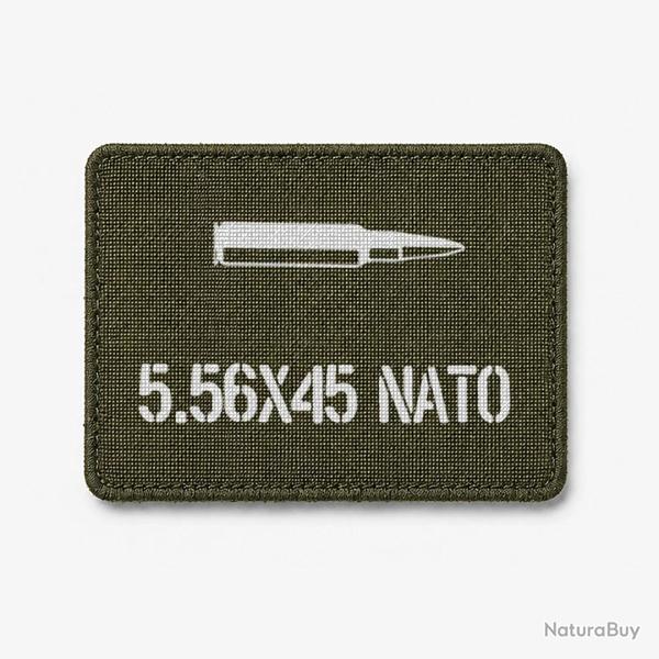 Patch 5.56X45 NATO - Olive / Blanc