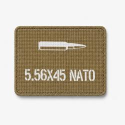 Patch 5.56X45 NATO - Coyote / Blanc