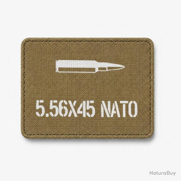 Patch 5.56X45 NATO - Coyote / Blanc