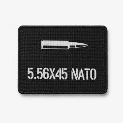 Patch 5.56X45 NATO - Noir / Blanc