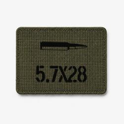 Patch 5.7&times;28 - Olive / Noir