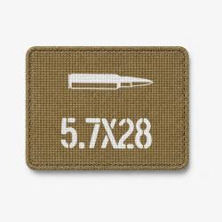 Patch 5.7&times;28 - Coyote / Blanc