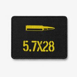 Patch 5.7&times;28 - Noir / Jaune