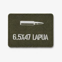Patch 6.5&times;47 Lapua - Olive / Blanc