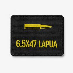 Patch 6.5&times;47 Lapua - Noir / Jaune