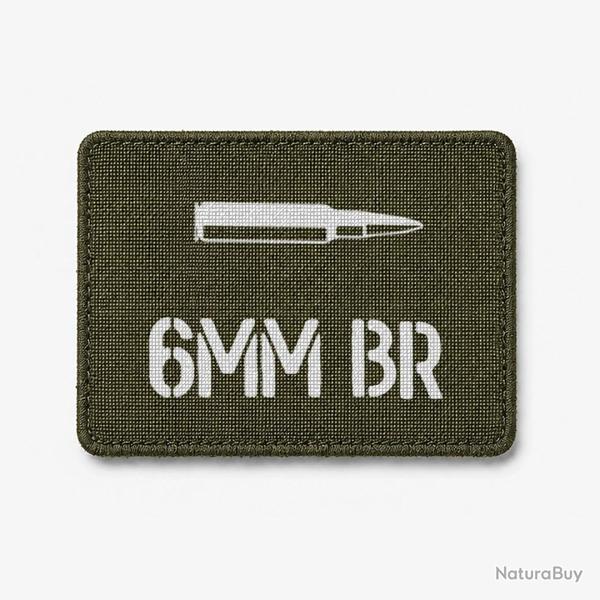 Patch 6mm BR - Olive / Blanc