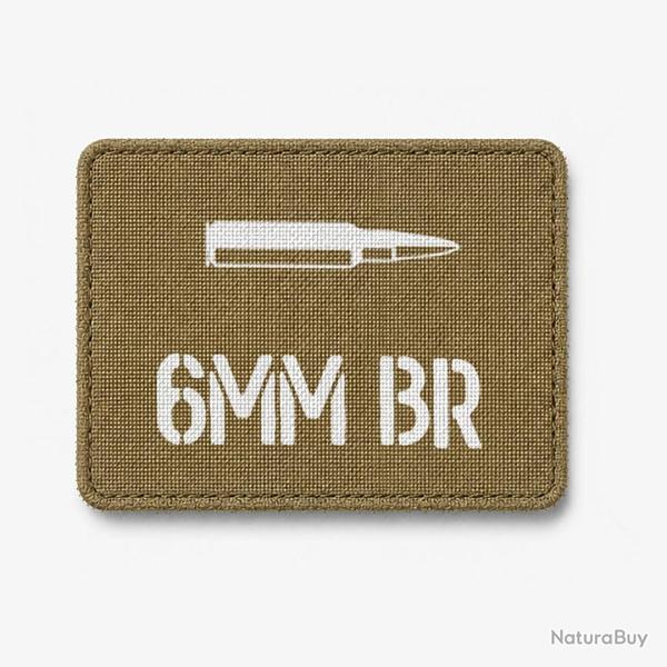 Patch 6mm BR - Coyote / Blanc