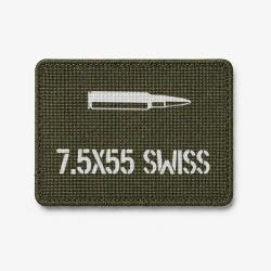 Patch 7.5&times;55 Swiss - Olive / Blanc