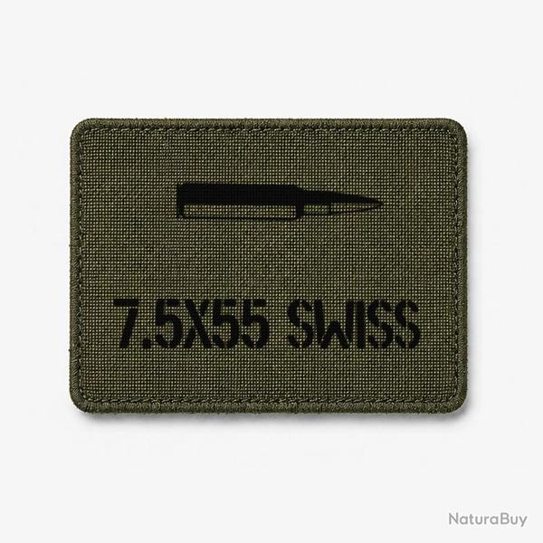 Patch 7.5�55 Swiss - Olive / Noir