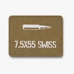 Patch 7.5&times;55 Swiss - Coyote / Blanc