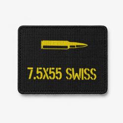 Patch 7.5&times;55 Swiss - Noir / Jaune