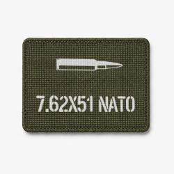 Patch 7.62&times;51 NATO - Olive / Blanc