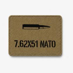 Patch 7.62&times;51 NATO - Coyote / Noir